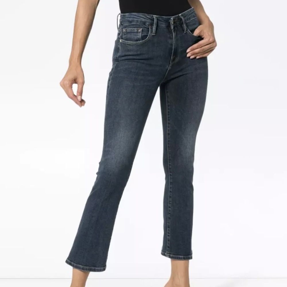 FRAME Le Crop Mini Boot Kinlock Jeans Size 24